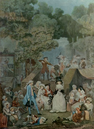 Die Hochzeit im Schloss von Philibert Louis Debucourt